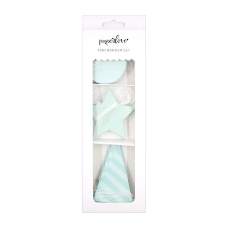 Light Blue Mini Banner Set