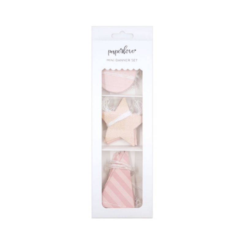 Light Pink Mini Banner Set