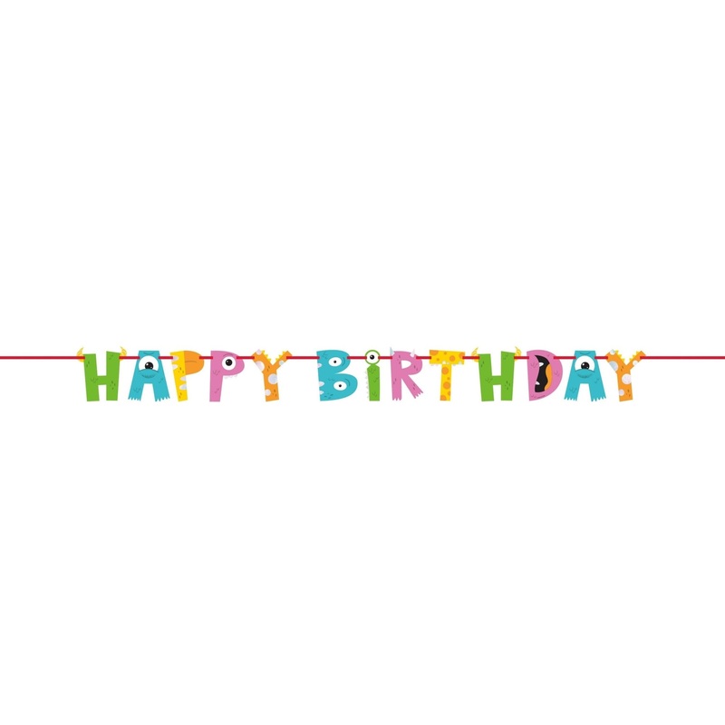 Monster Birthday Banner