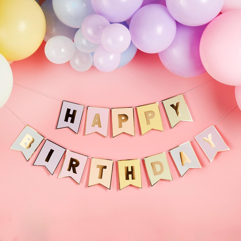 Pastel Birthday Banner