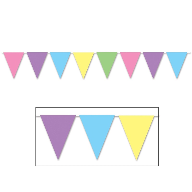 Pastel Pennant Banner - 11"X12'