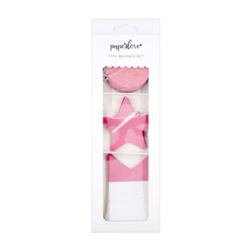 Pink Mini Banner Set