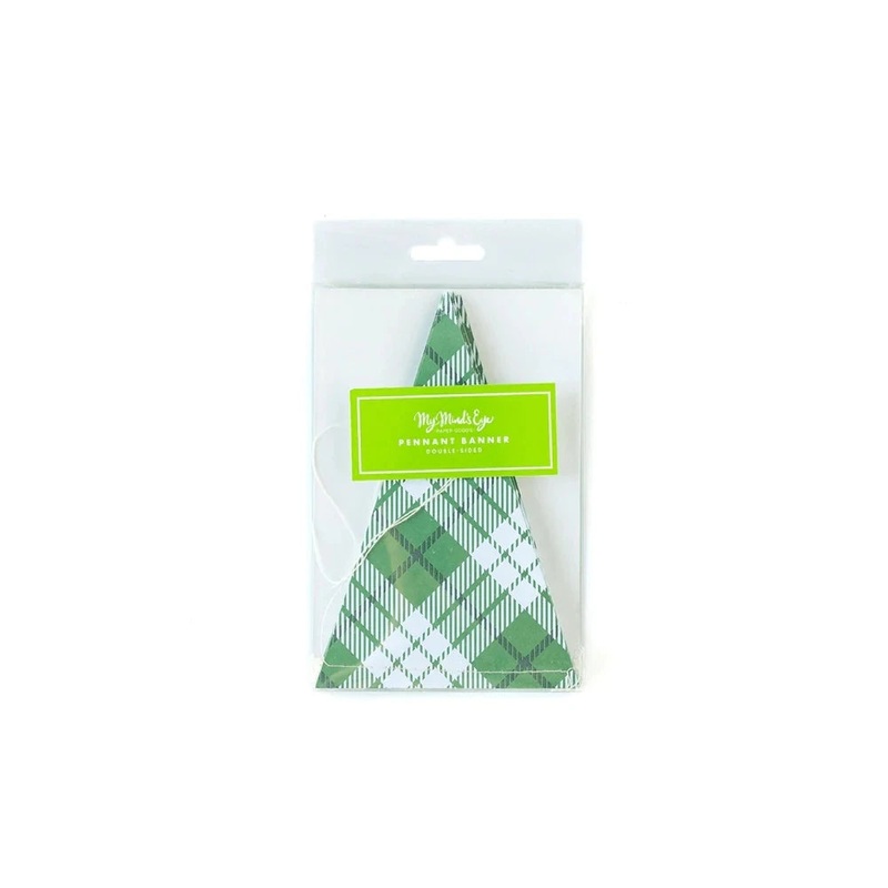 Plaid Pennant Banner