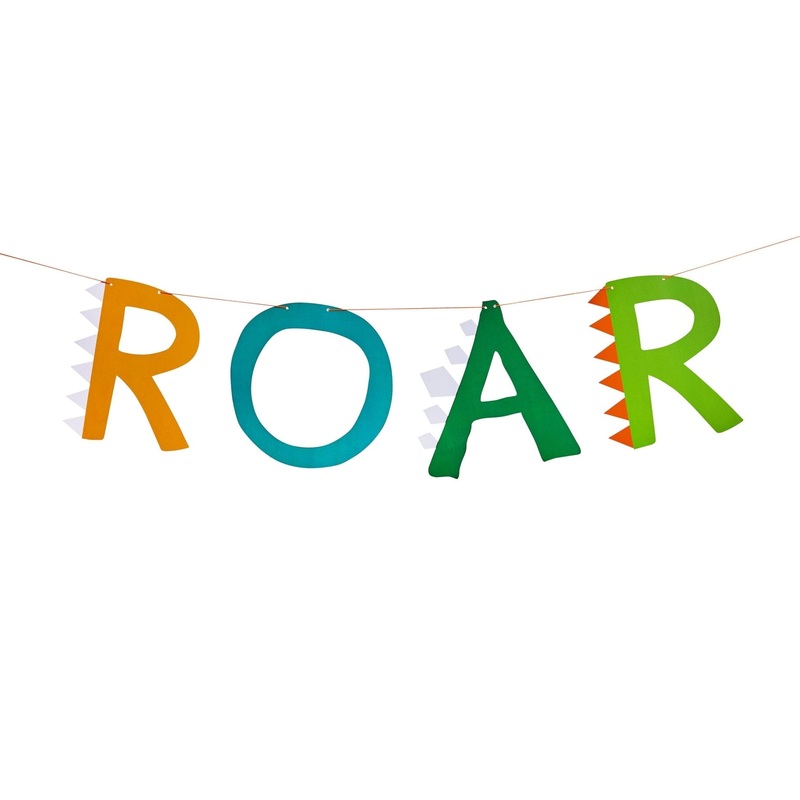 ROAR Dinosaur Party Banner 6.5ft