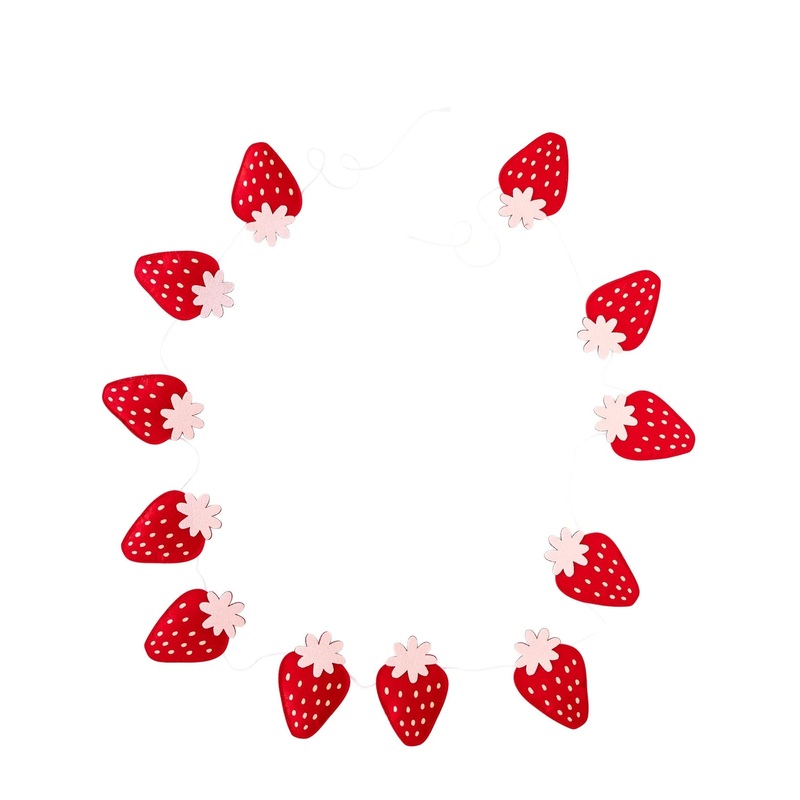 Strawberry Felt Banner