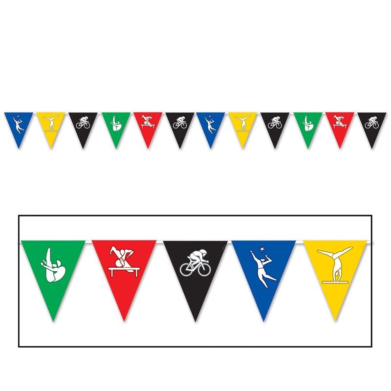 Summer Sports Pennant Banner.
