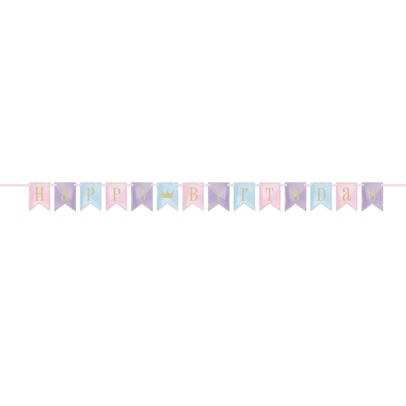 Unicorn Princess Birthday Banner