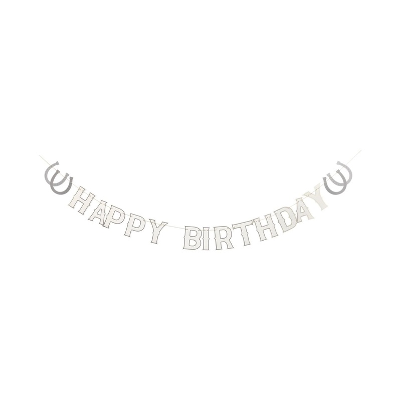 Western Birthday Banner