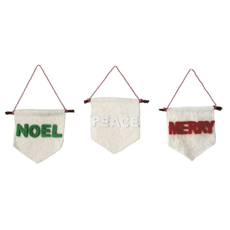 Wool Felt Banner Ornament