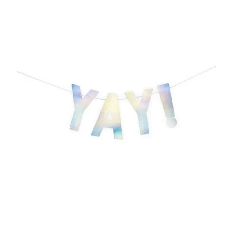 Yay Iridescent Banner