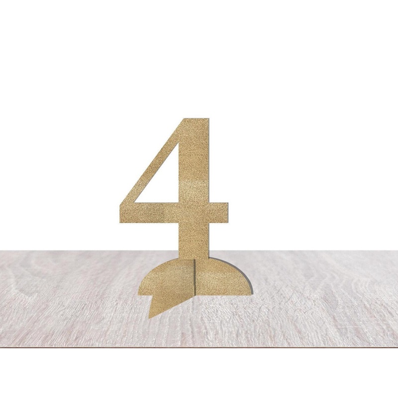 4th Birthday Table Centerpiece