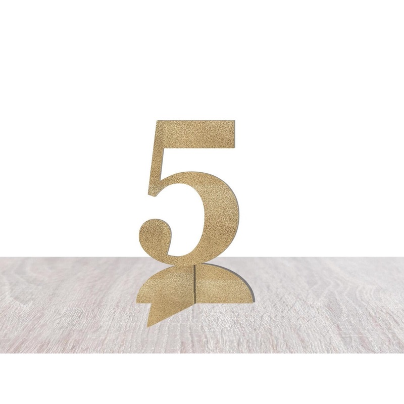 5th Birthday Table Centerpiece