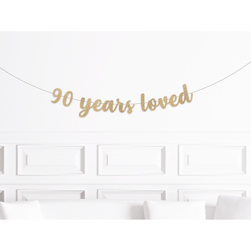 90 Years Loved Banner