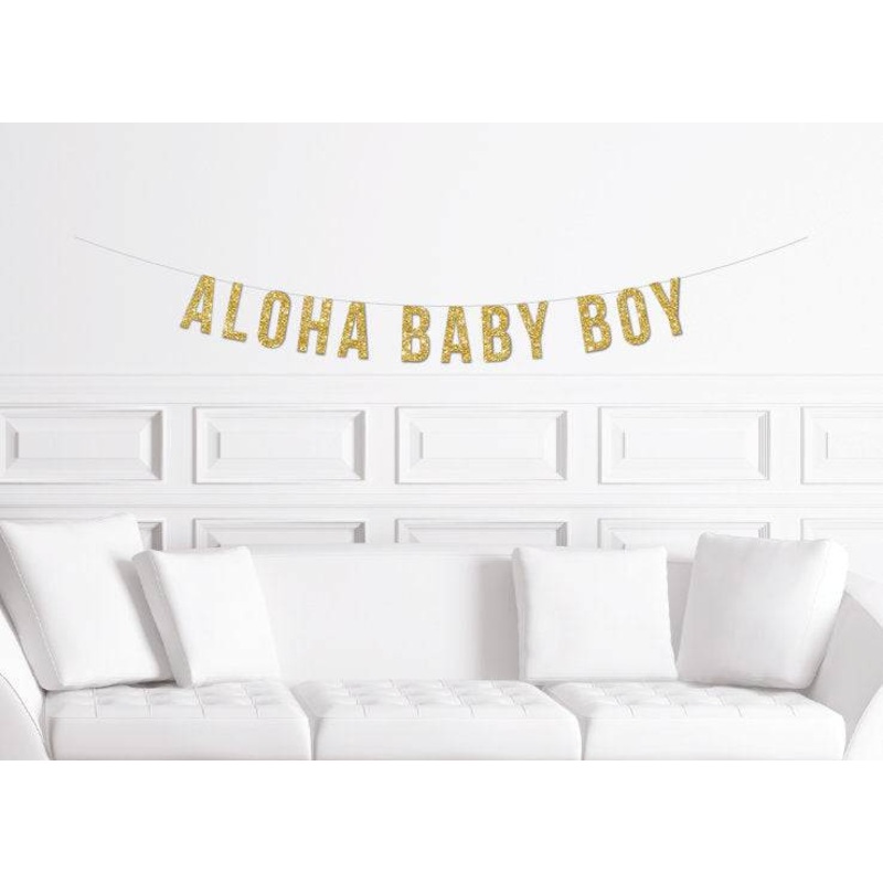 Aloha Baby Boy Banner