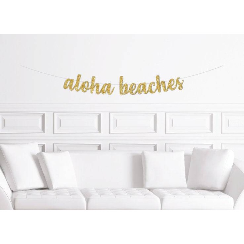 Aloha Beaches Cursive Banner