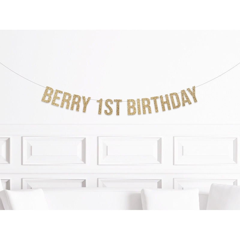 Berry 1st Birthday Banner