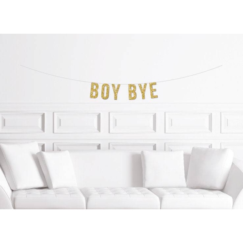 Boy Bye Cursive Banner