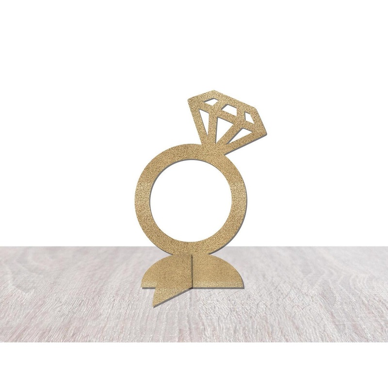 Bridal Shower Ring Centerpiece