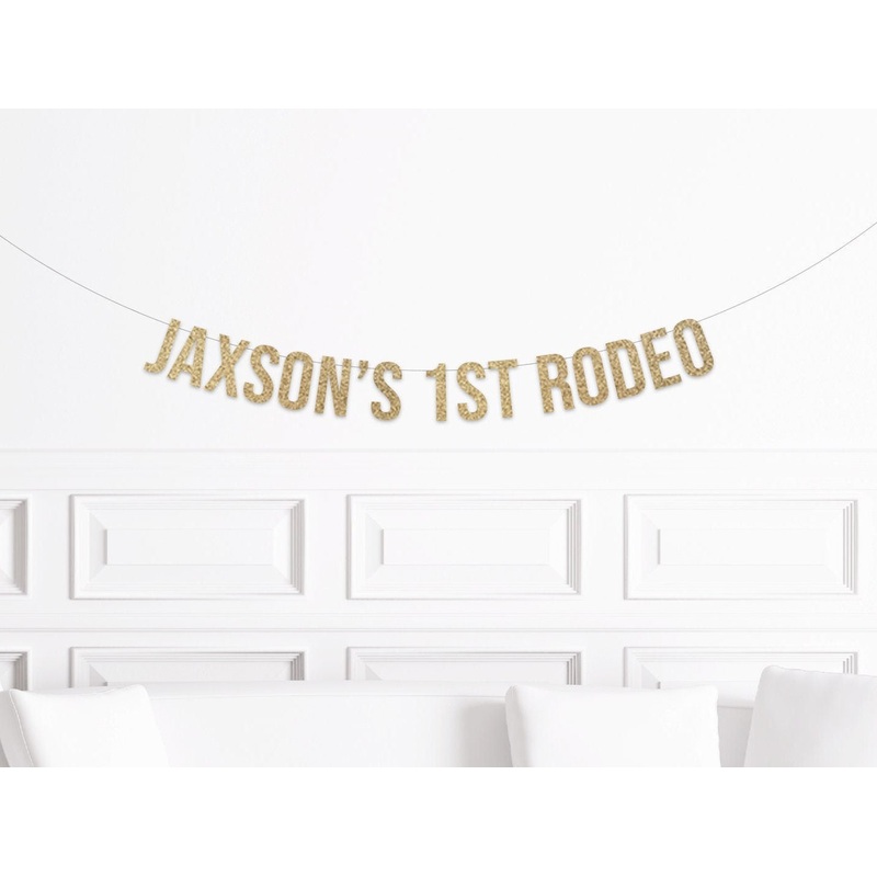 Custom 1st Rodeo Banner