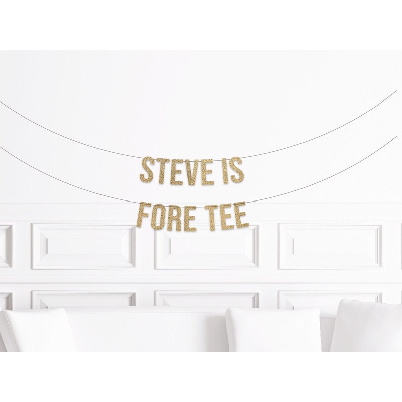 Custom Golf 40th Birthday Banner