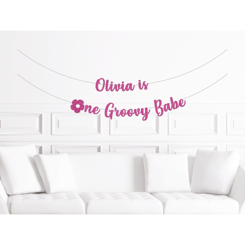 Custom One Groovy Babe Banner
