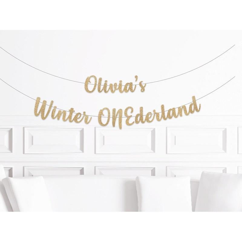 Custom Winter ONEderland Banner