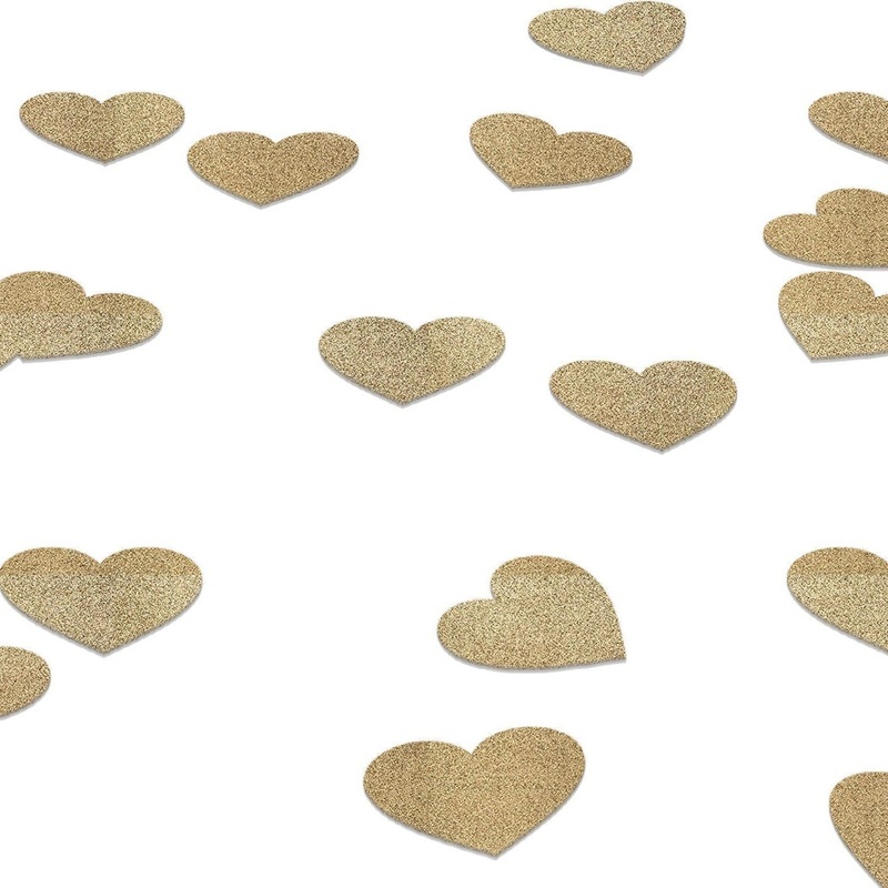 Glitter Paper Heart Confetti