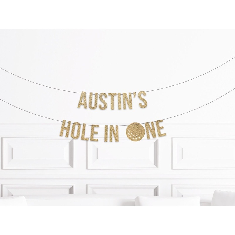 Golf 1st Birthday Banner
