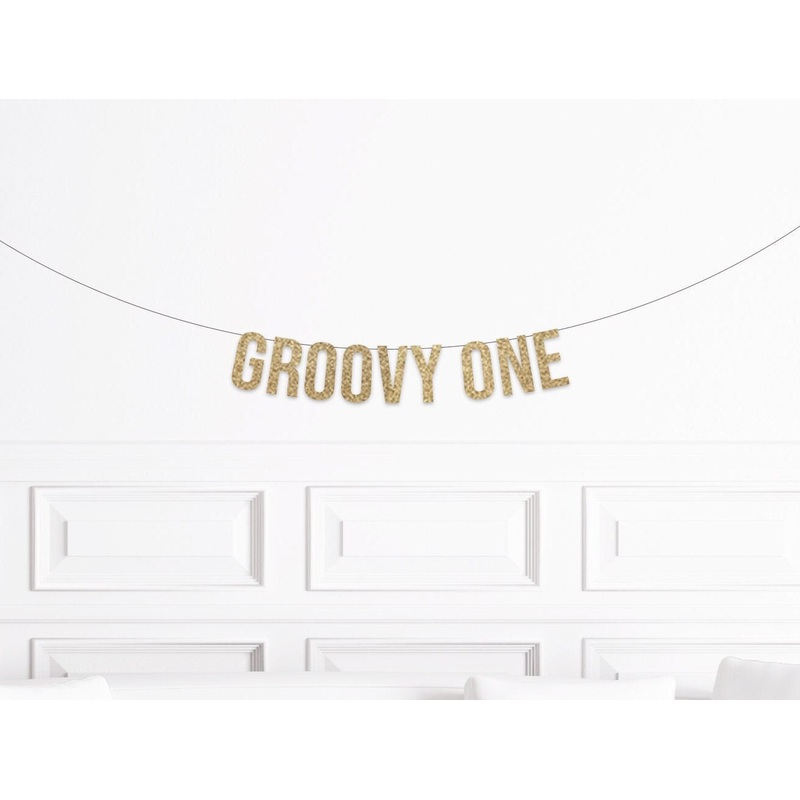 Groovy One 1st Birthday Banner