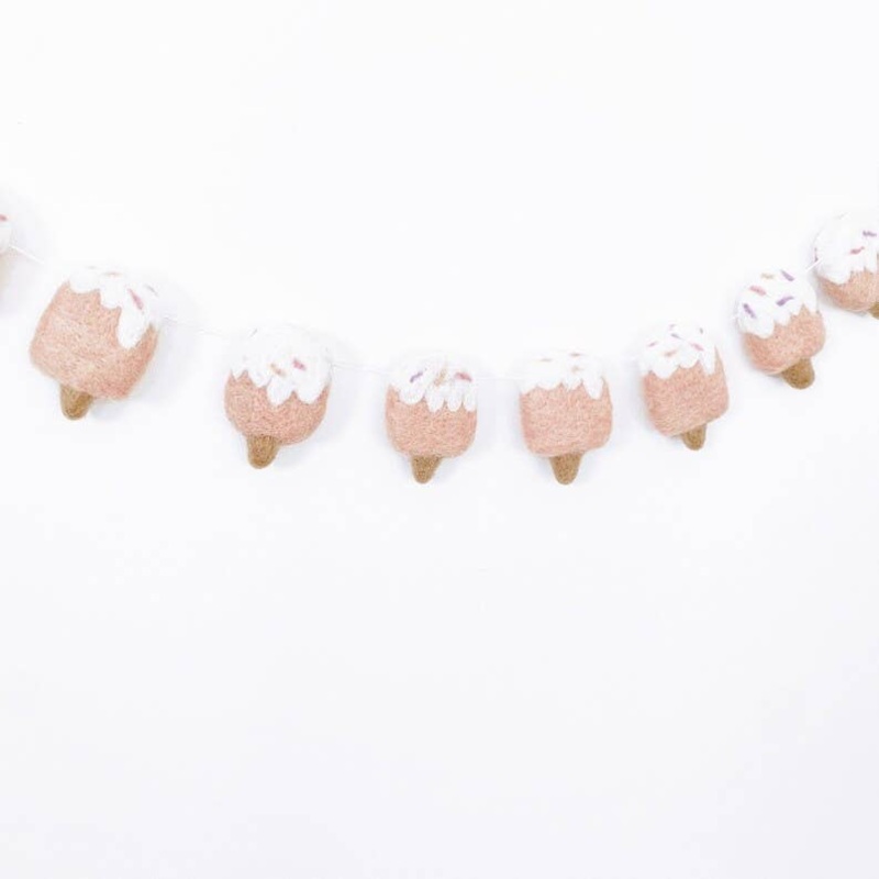Ice Cream Felt Banner