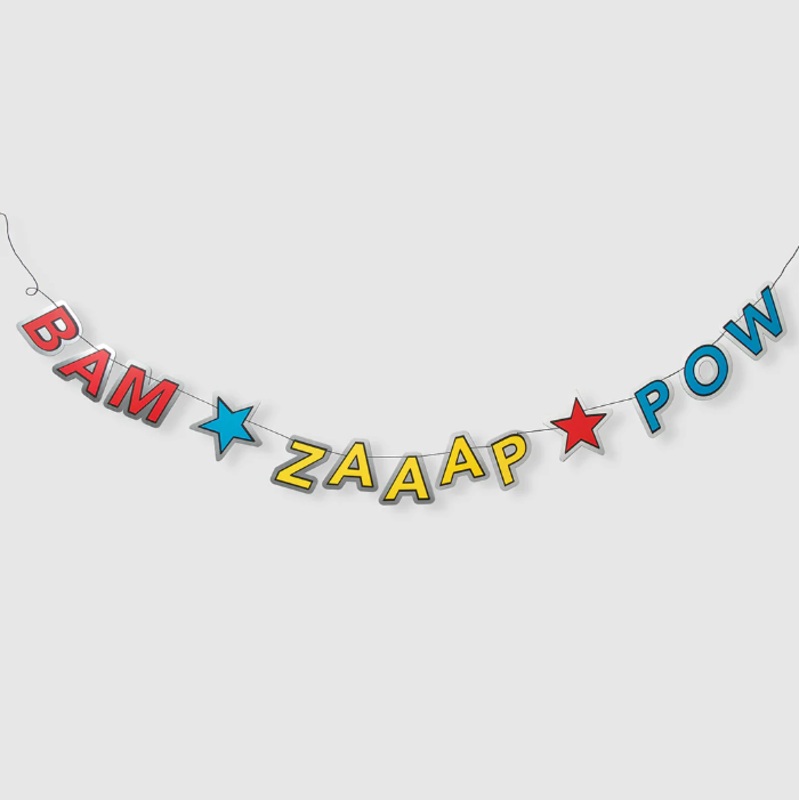 Large Super Hero Party Banner