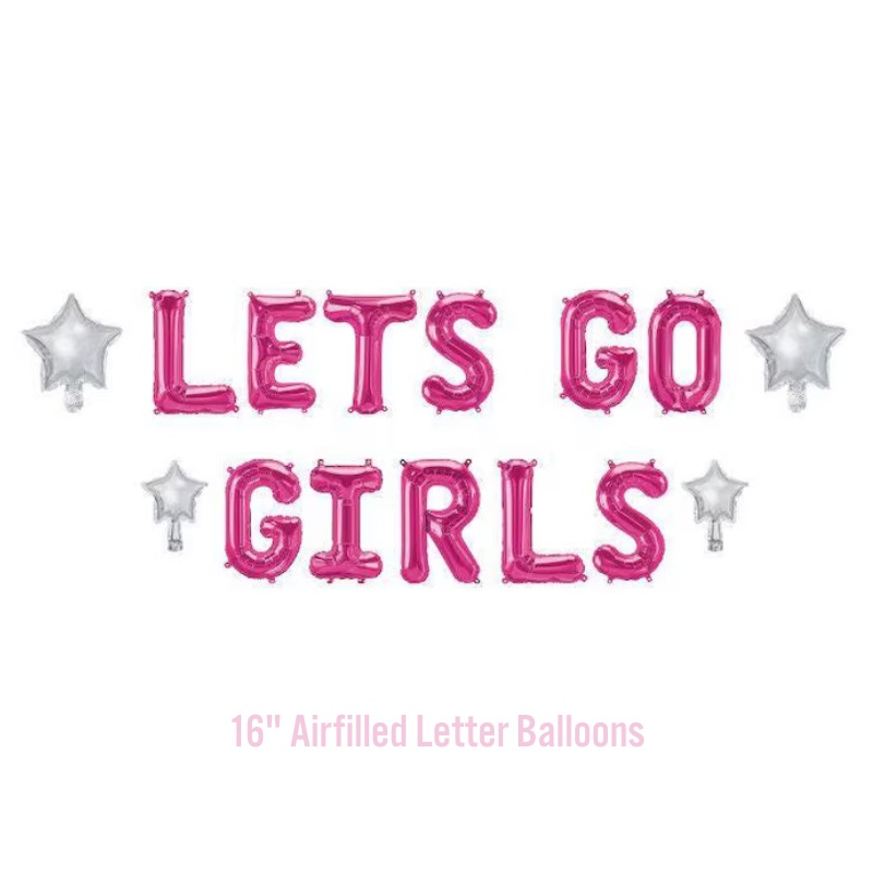 Let's Go Girls Balloon Banner