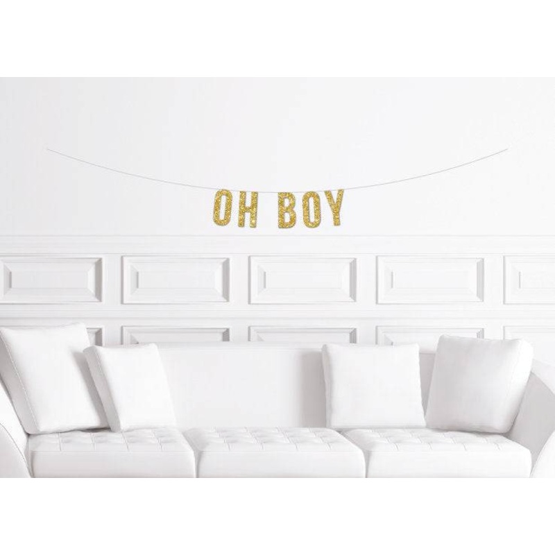 Oh Boy Baby Shower Banner