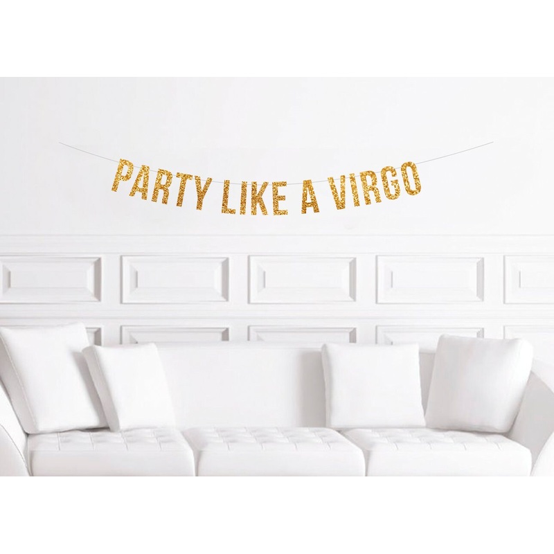 Party Like A Virgo Banner
