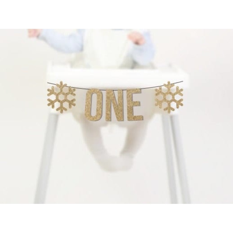 Snowflake Highchair Banner