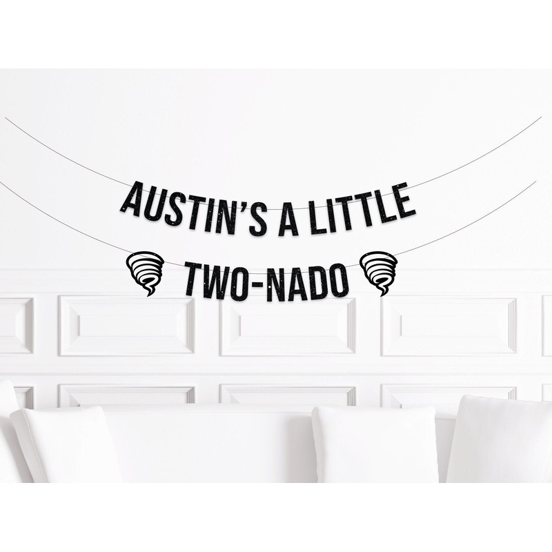 Twonado 2nd Birthday Banner