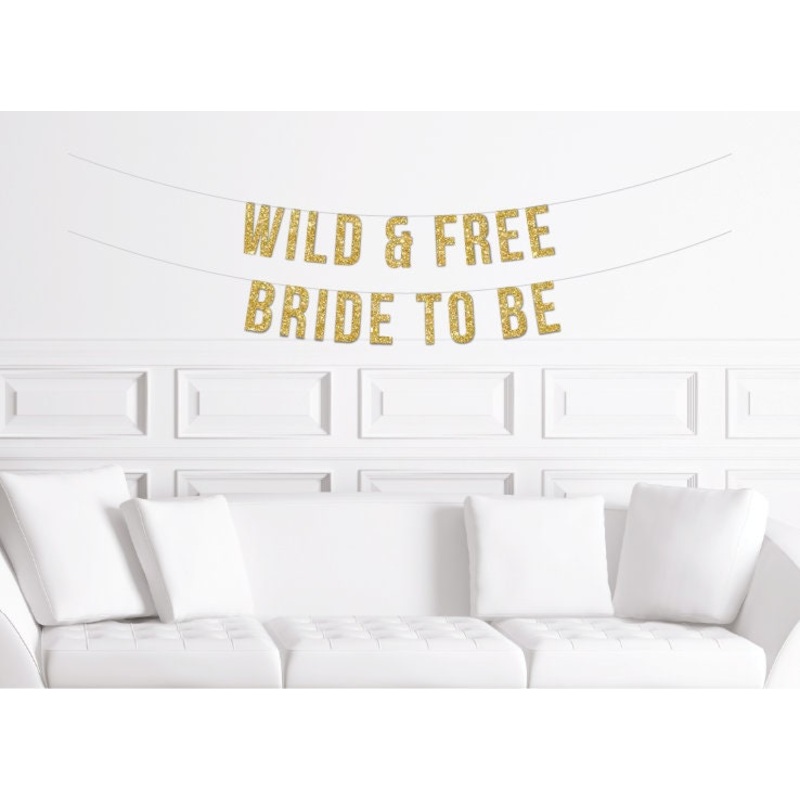 Wild and Free Bride to Be Banner