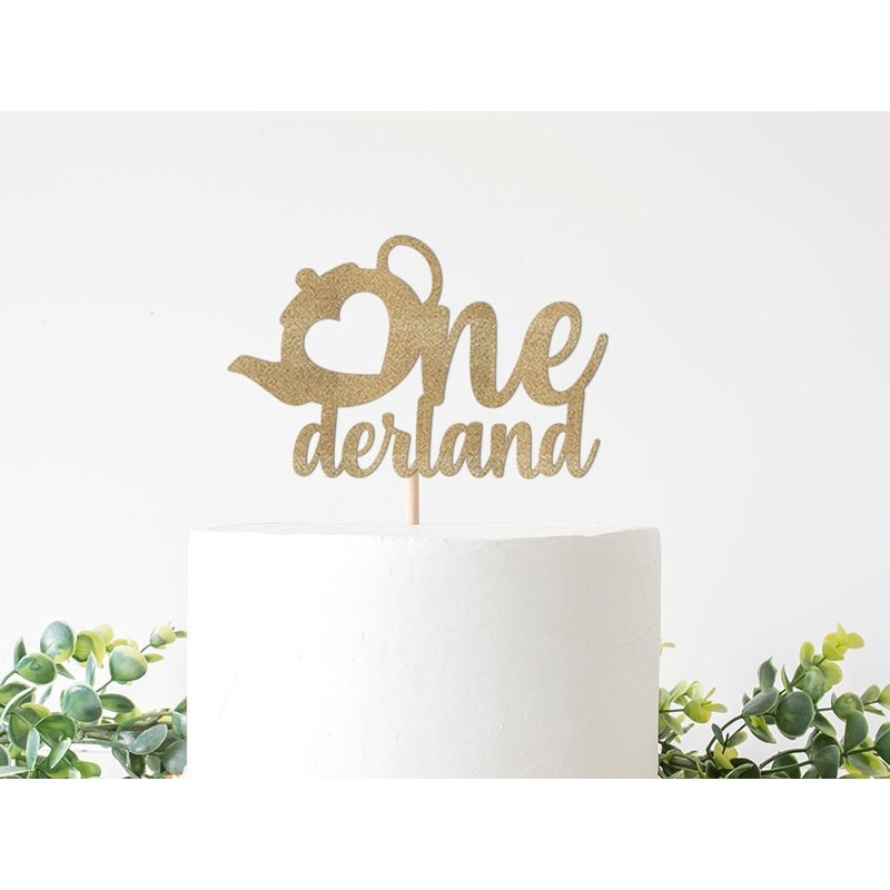 Alice in Onederland Cake Topper