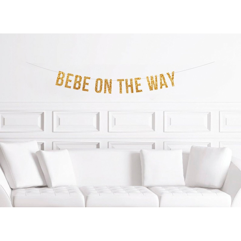 Bebe on The Way Glitter Banner