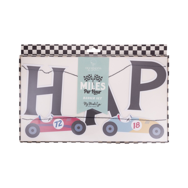 Car Happy Birthday Banner Set