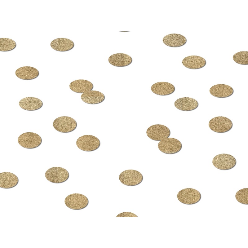 Gold Circle Confetti Dots
