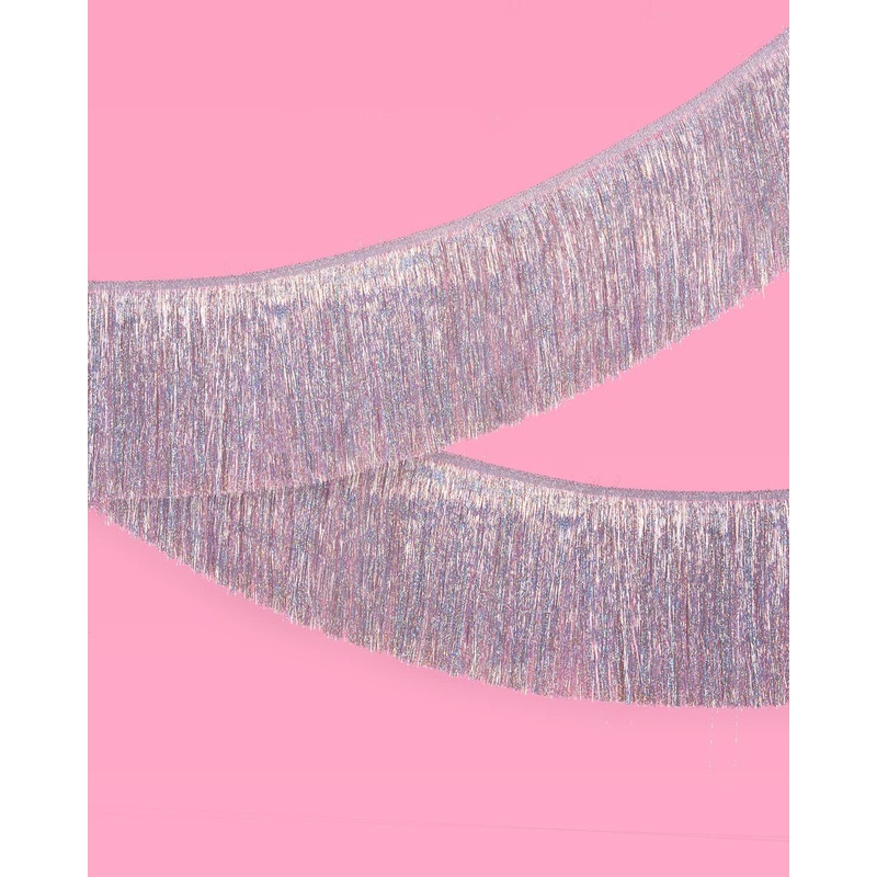Iridescent Fringe Foil Banner