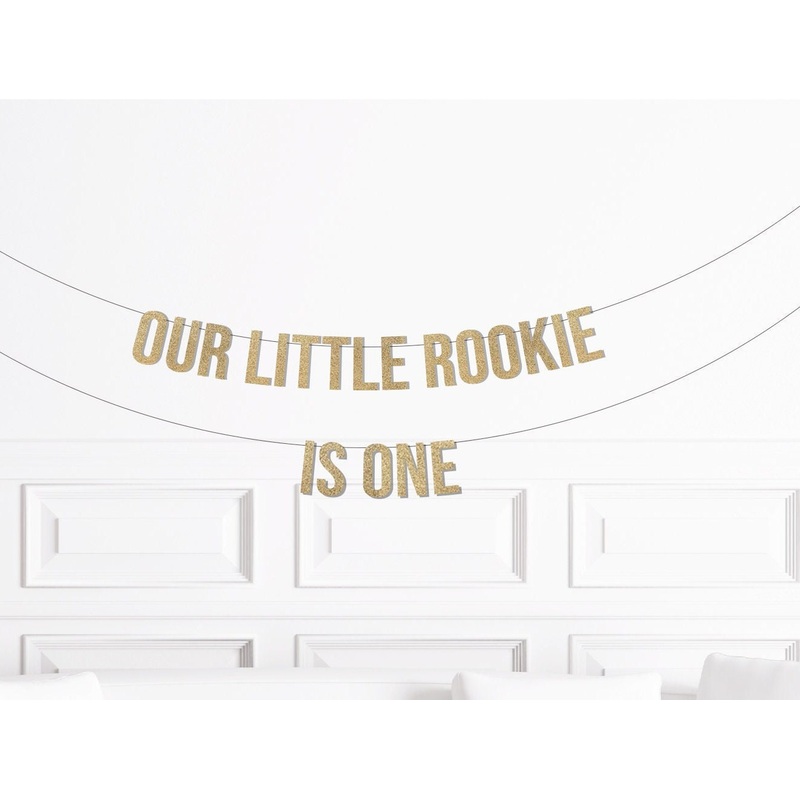 Our Little Rookie is One Banner