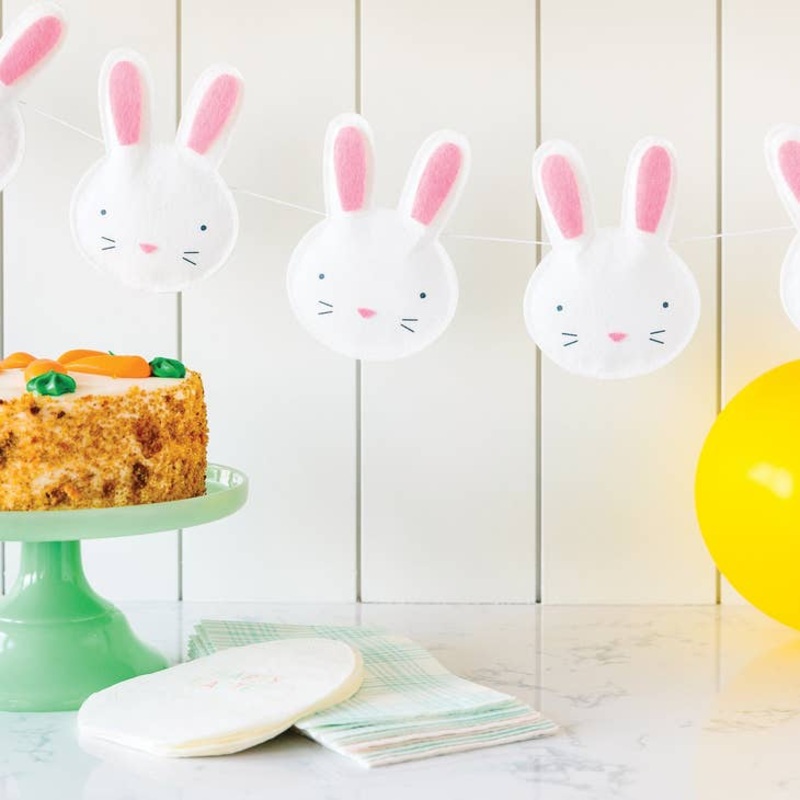 Puffy Felt Easter Bunny Banner