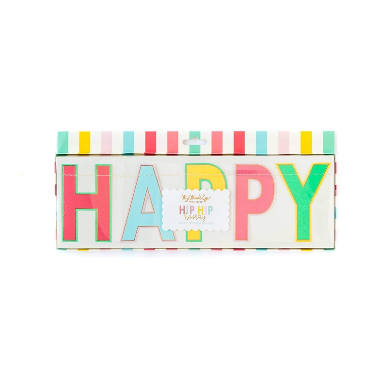 Rainbow "Happy Birthday" Banner