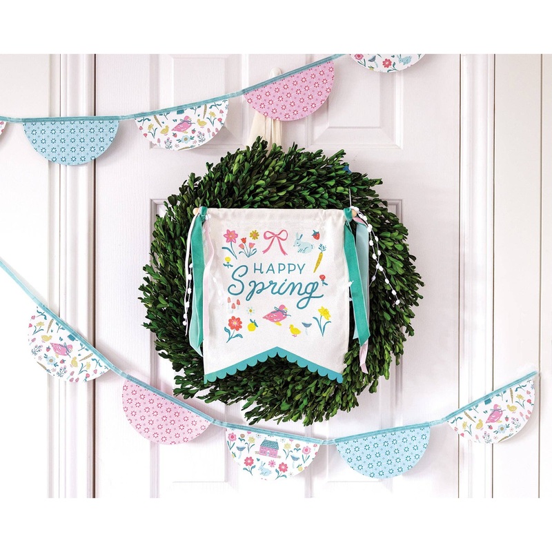 Springtime Paper Bunting Banner