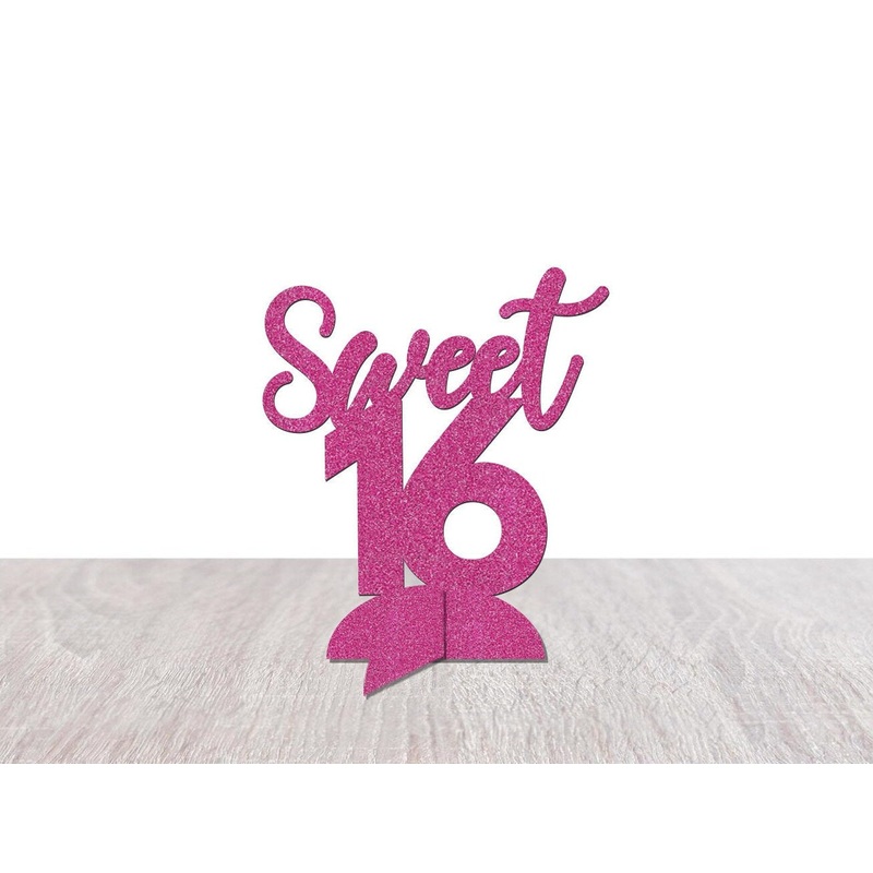 Sweet 16 Table Decor
