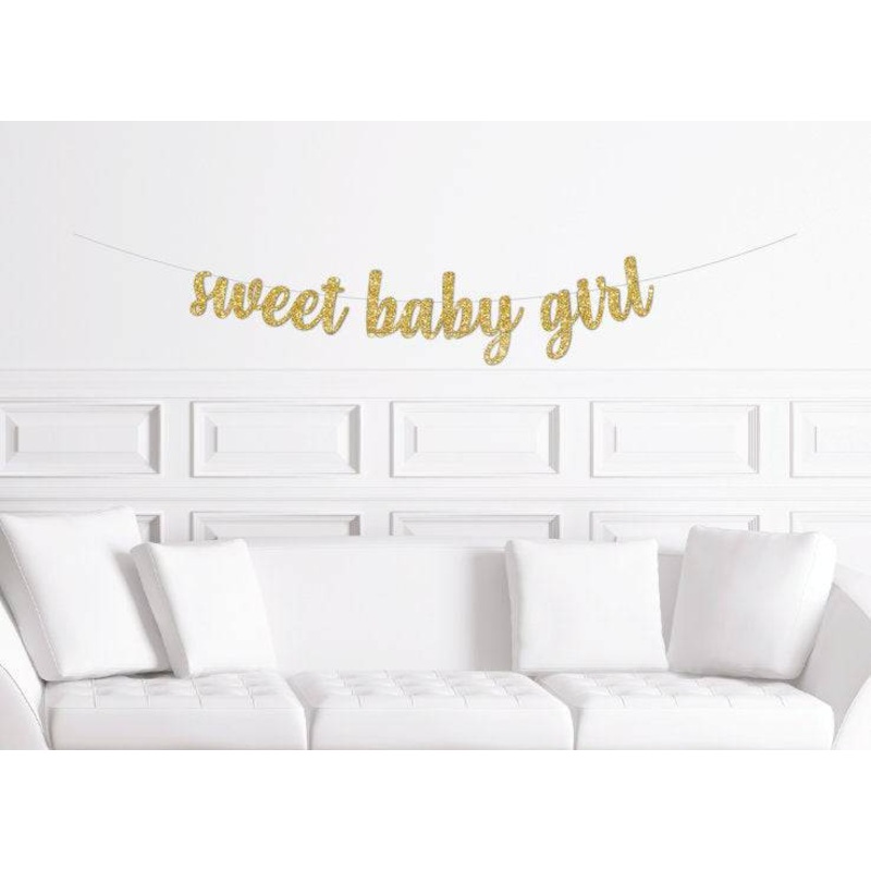 Sweet Baby Girl Shower Banner