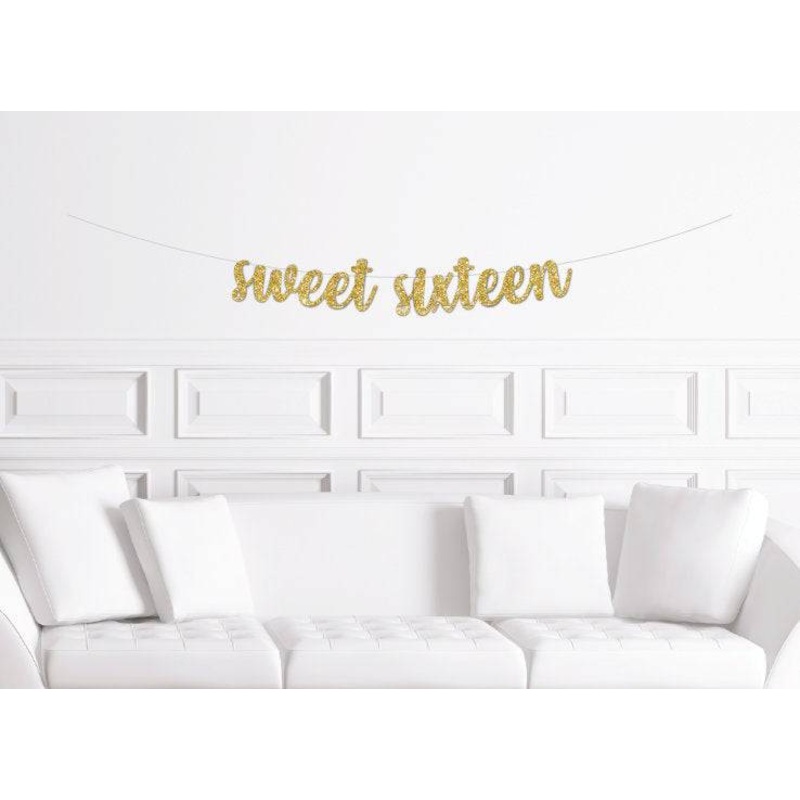Sweet Sixteen Party Banner