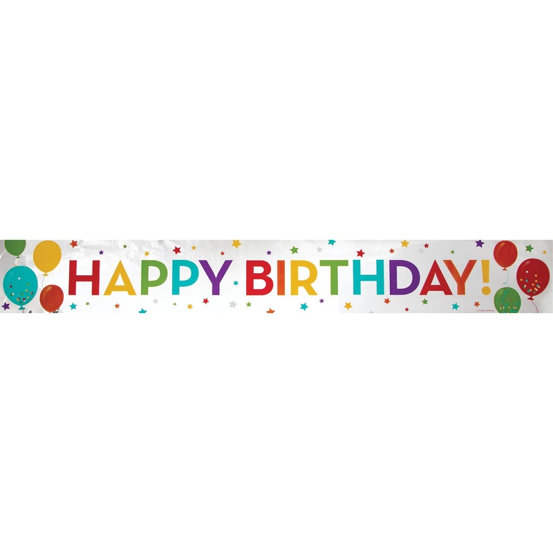 Banner - Foil Birthday